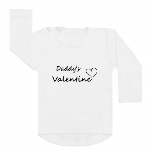 Shirt Daddy's Valentine Monochrome