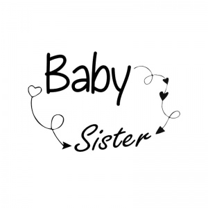 strijkapplicatie baby sister arrows