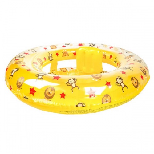 Gele circus baby zwemband met zitje