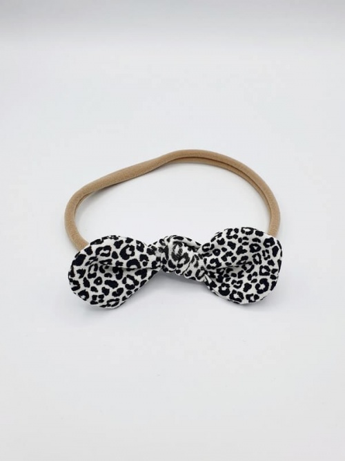 Haarband tricot monochrome leopard strik