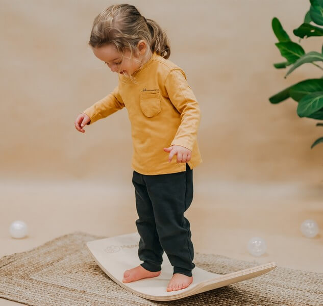 uitrusting moed tactiek Houten balance board junior - houten montessori speelgoed